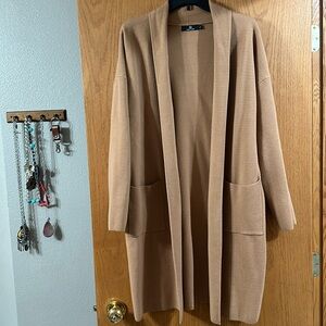 LILLUSORY Women's Oversized Long Cardigan. Size large.
